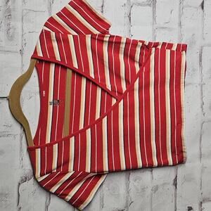 Me We Cotton Striped Crop Top